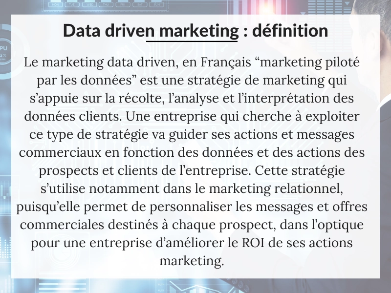 Définition data driven marketing